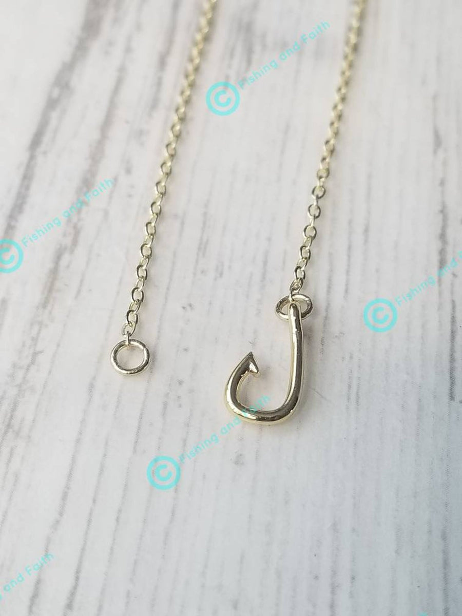 Tiny Fish Hook Necklace – Estes Design Studio