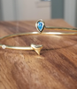 14kt Gold Shark Tooth Bangle