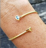 14kt Gold Shark Tooth Bangle